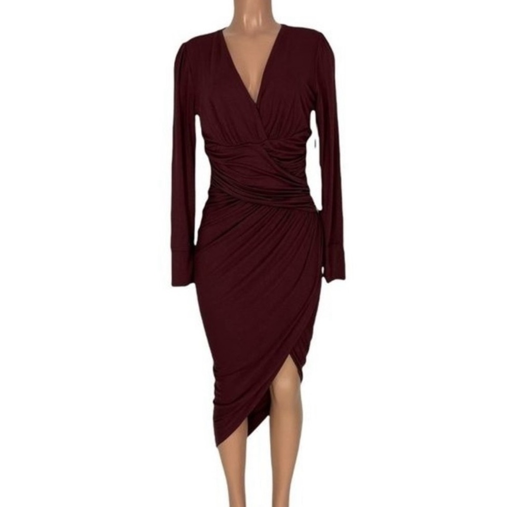 Young Fabulous & Broke Genesis Dress Burgundy Women's Size Medium NWT